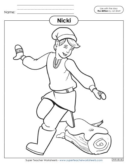 Coloring Pages - Nicki Coloring Page (Printable PDF Worksheet)