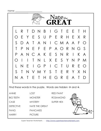 N.T.G. - Word Search (Printable PDF Worksheet)