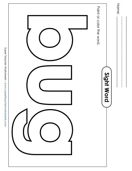 Paint or Color: Bug (Printable PDF Worksheet)