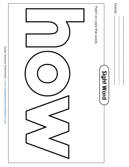 Paint or Color: How (Printable PDF Worksheet)