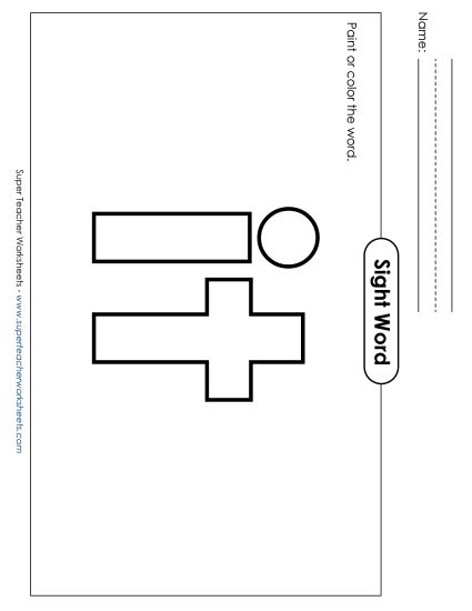 Paint or Color: It (Printable PDF Worksheet)