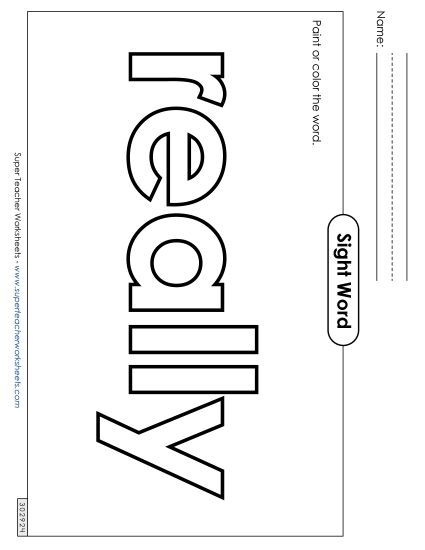 Paint or Color: Really (Printable PDF Worksheet)