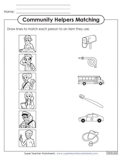 Matching Worksheets - Picture-to-Picture Matching Worksheet 1 (Printable PDF Worksheet)