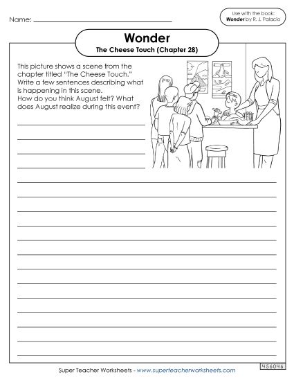 Part 1 - August - Picture Writing Prompt (The Cheese Touch) (Printable PDF Worksheet)