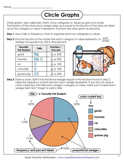 Anchor Chart - Pie Graph Anchor Chart (Printable PDF Worksheet)