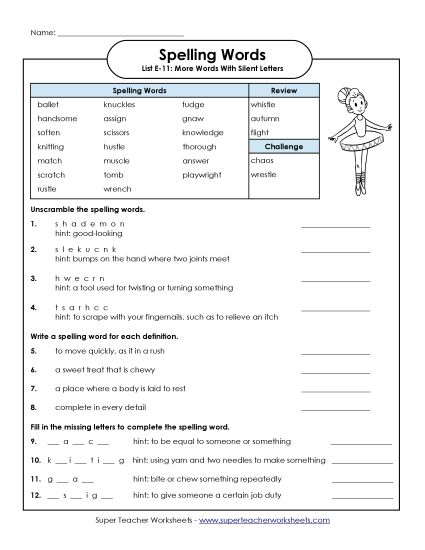 Printable Worksheets - Question Worksheet (E-11) (Printable PDF Worksheet)