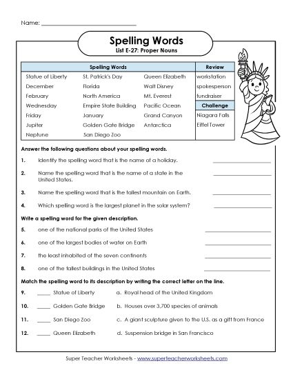 Printable Worksheets - Question Worksheet (E-27)  (Printable PDF Worksheet)
