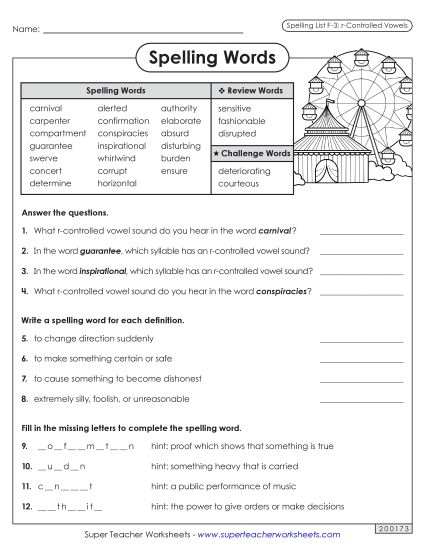 Worksheets and Puzzles - Question Worksheet (F-3)  (Printable PDF Worksheet)