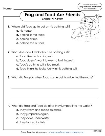 Chapter 4 - Questions for Chapter 4 (Printable PDF Worksheet)