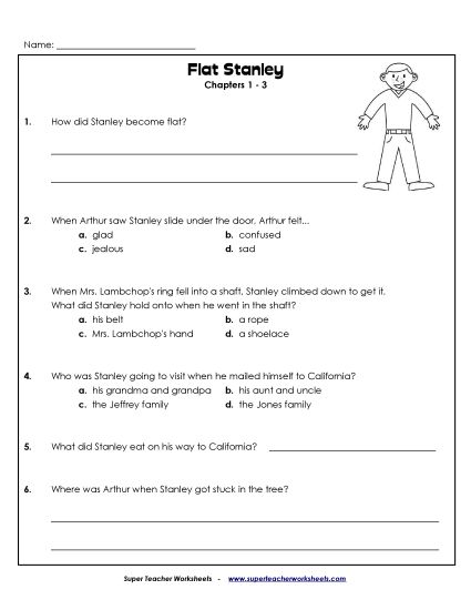 Chapters 1-3 - Questions for Chapters 1-3 (Printable PDF Worksheet)