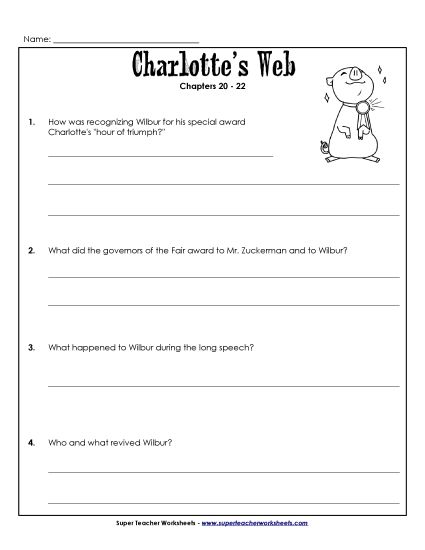 Chapters 20 - 22 - Questions for Chapters 20-22 (Printable PDF Worksheet)