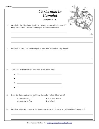 Chapters 4-6 - Questions for Chapters 4-6 (Printable PDF Worksheet)