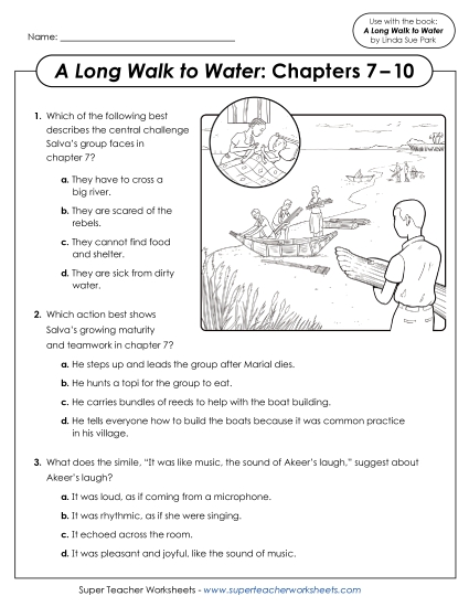 Chapters 7–10 - Questions for Chapters 7–10 (Printable PDF Worksheet)