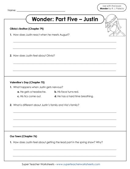 Part 5 - Justin - Questions for Part 5 (Printable PDF Worksheet)