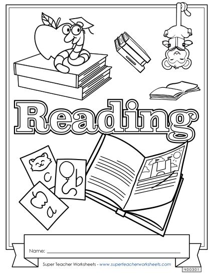 Folder & Binder Covers - Reading (Printable PDF Worksheet)
