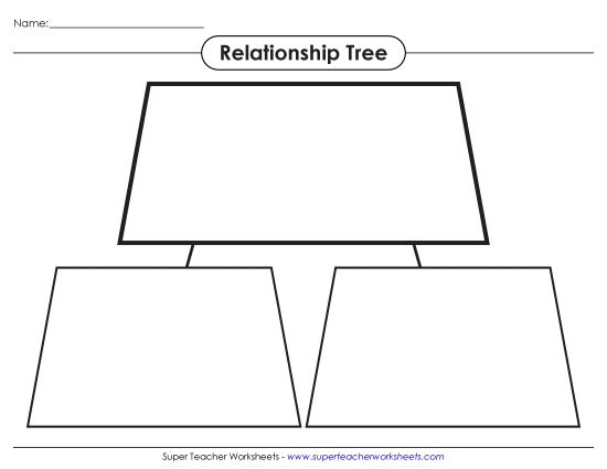 Relationship Trees - Relationship Tree (Basic) (Printable PDF Worksheet)
