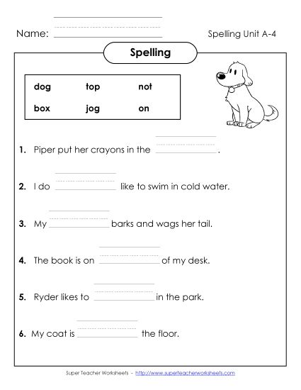 Worksheets - Sentence Completion (A-4) (Printable PDF Worksheet)