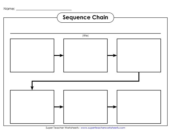 Sequencing - Sequence Chain (Without Lines) (Printable PDF Worksheet)