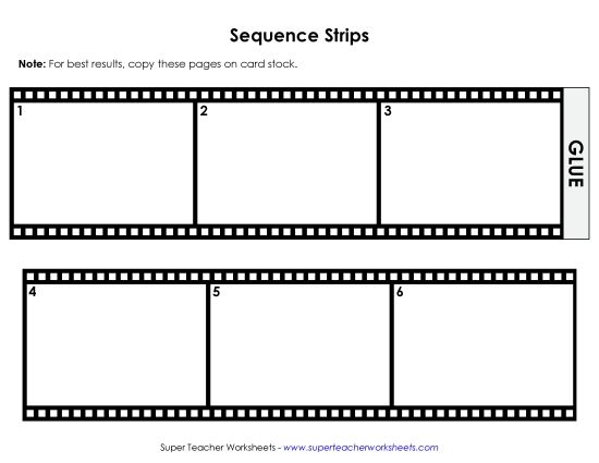 Sequencing - Sequencing Film (Printable PDF Worksheet)