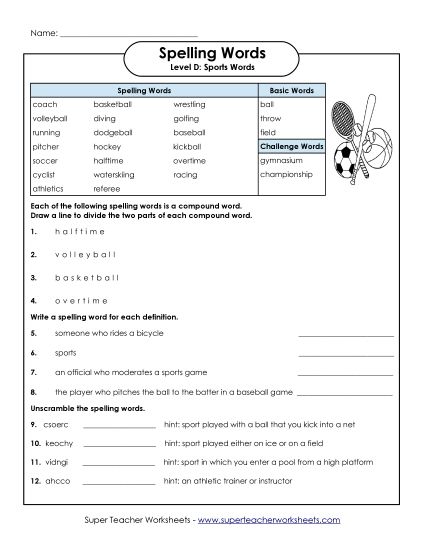 Worksheets and Activities - Spelling Question Worksheet (Printable PDF Worksheet)