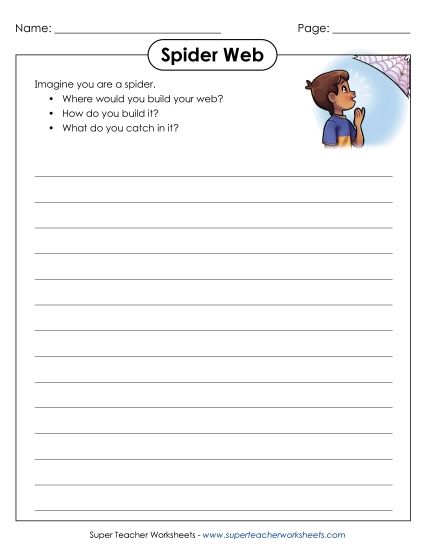 Spider Web (Printable PDF Worksheet)