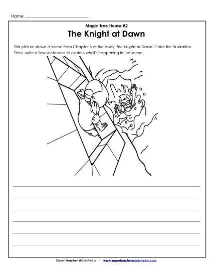 Chapters 7-10 - Summarize the Picture: Falling (Printable PDF Worksheet)