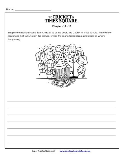 Chapters 13 - 15 - Summarize the Picture:Chapters 13 - 15 (Printable PDF Worksheet)