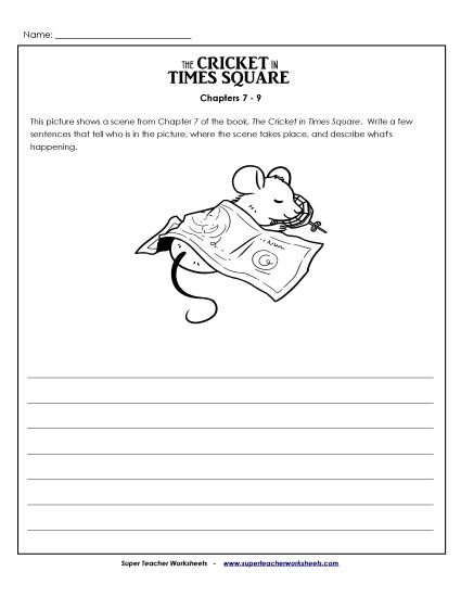 Chapters 7 - 9 - Summarize the Picture:Chapters 7 - 9 (Printable PDF Worksheet)