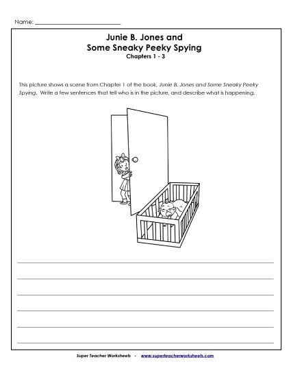 Chapters 1-3 - Summary Pic: Crying Baby (Printable PDF Worksheet)