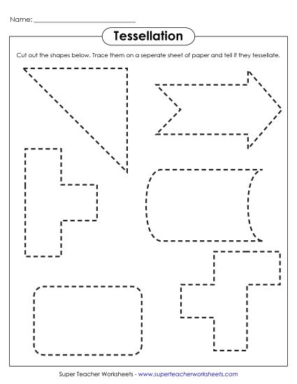 Tessellate: Cut-Outs (Printable PDF Worksheet)