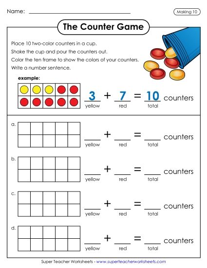 Game - The Counter Game (Printable PDF Worksheet)
