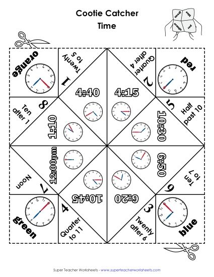 Time and Money - Time (Advanced) (Printable PDF Worksheet)