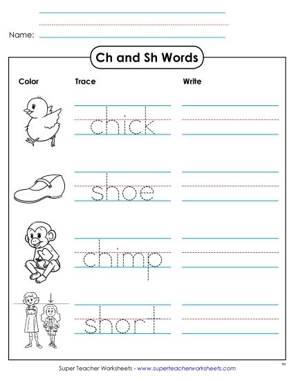 Trace and Write (Printable PDF Worksheet)