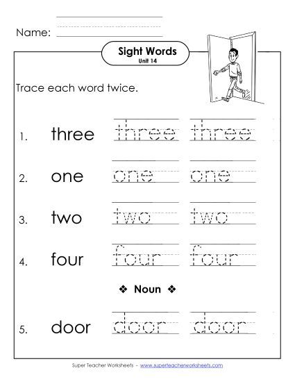 Worksheets - Trace Twice (Unit 14) (Printable PDF Worksheet)