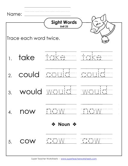 Worksheets - Trace Twice (Unit 25) (Printable PDF Worksheet)