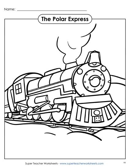 Coloring Pages - Train Coloring Page (Printable PDF Worksheet)