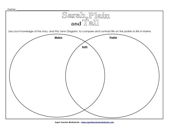 Whole Book - Venn Diagram (Printable PDF Worksheet)