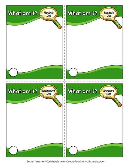 Number & Brain Teasers - What Am I? Challenge (Printable PDF Worksheet)