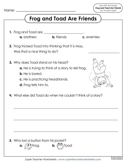 Whole Book - Whole Book Questions (Printable PDF Worksheet)