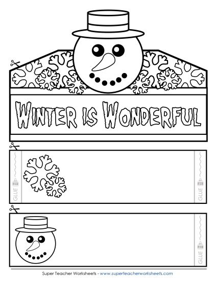 Seasons - Winter is Wonderful! (Printable PDF Worksheet)