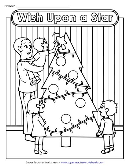 Advanced Pictures (For Older Kids) - Wish Upon A Star (Printable PDF Worksheet)