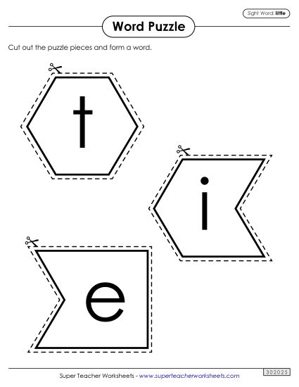 Word Puzzle: Little (Printable PDF Worksheet)