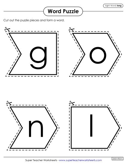 Word Puzzle: Long (Printable PDF Worksheet)