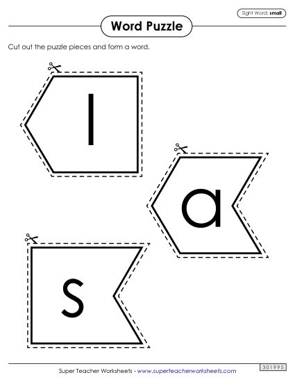 Word Puzzle: Small (Printable PDF Worksheet)