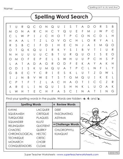Worksheets and Puzzles - Word Search (F-6) (Printable PDF Worksheet)