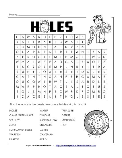 Whole Book - Word Search (Printable PDF Worksheet)
