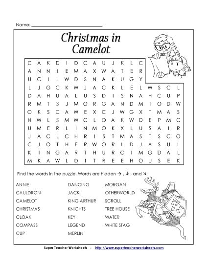 Whole Book  - Word Search  (Printable PDF Worksheet)