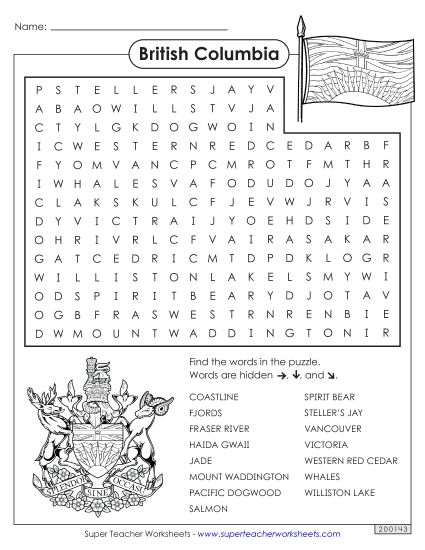 Puzzles - Word Search (Printable PDF Worksheet)