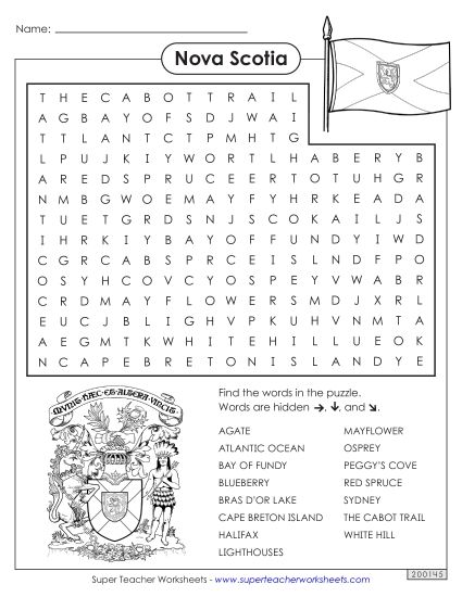 Puzzles - Word Search (Printable PDF Worksheet)