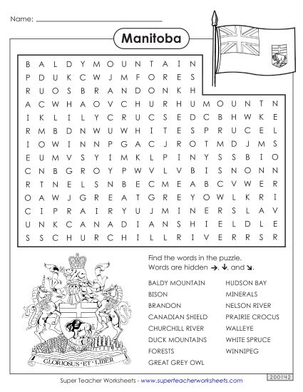 Puzles - Word Search (Printable PDF Worksheet)